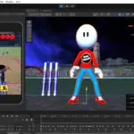unity game engine editor interface showing scene and game view